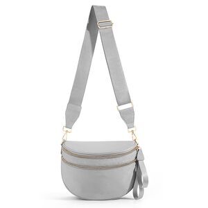 6650 Nylon Bum Bags Crossbody Spacious Checkered Crossbody Bag Large fanny